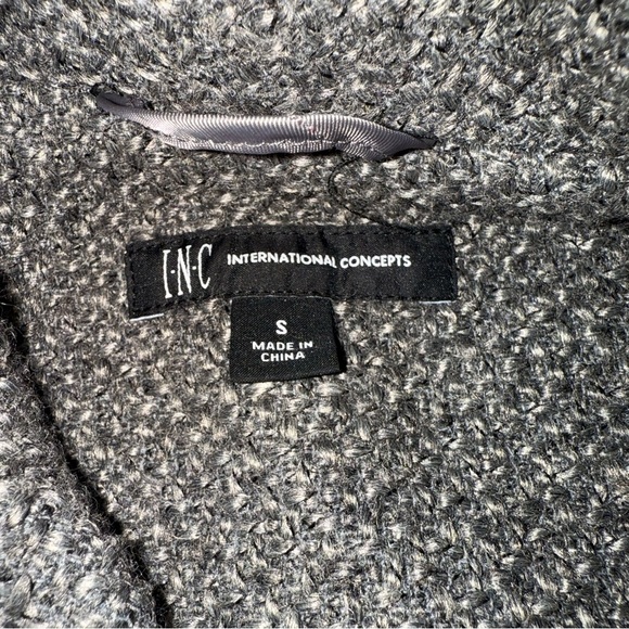 INC International Concepts Charcoal Teddy Jacket - Picture 2 of 11